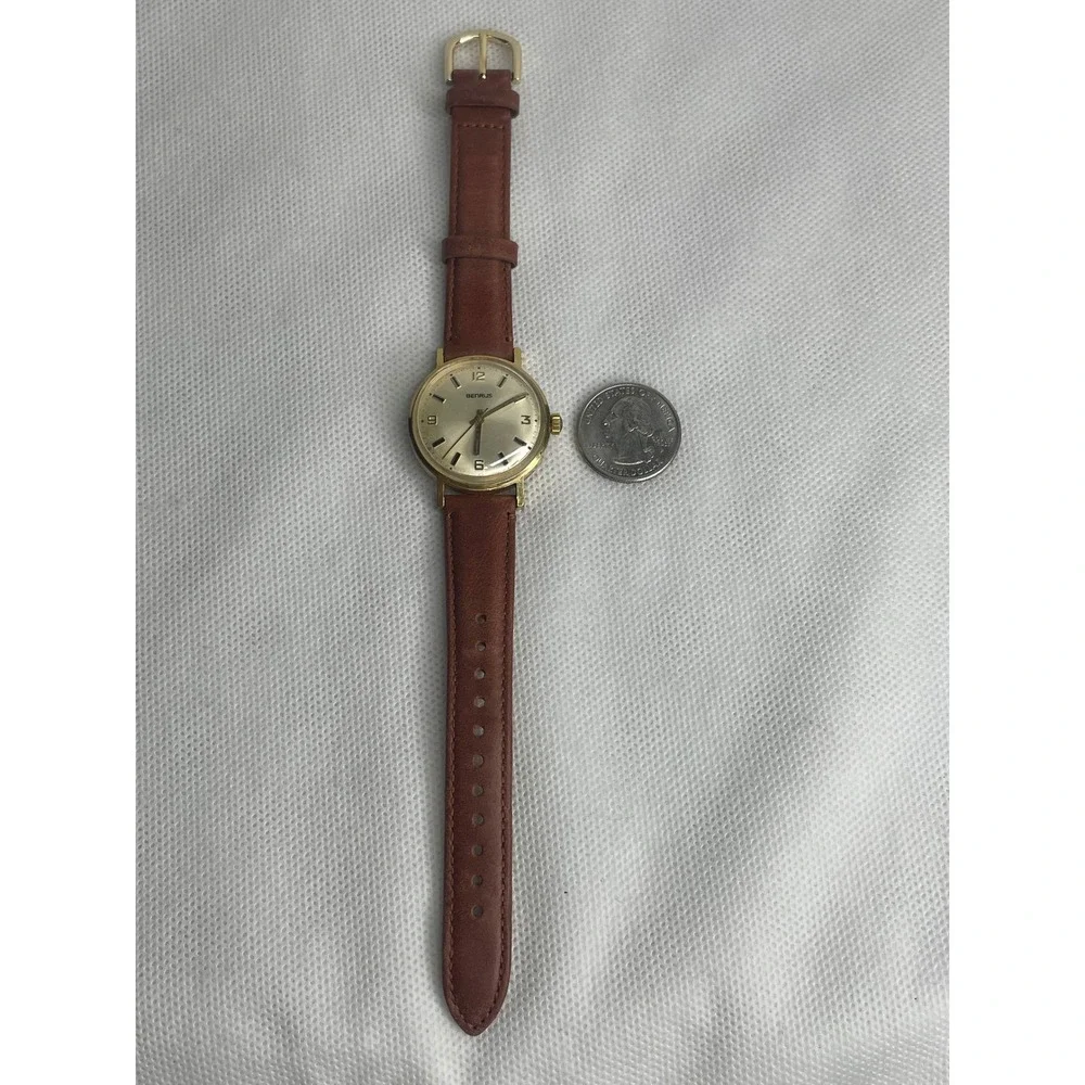 Vintage Benrus Series #3061 Mechanical Watch 20 Micron Gold Plated Shock Absorb